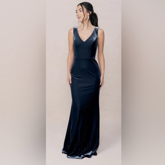 Revelry Dresses & Skirts - Revelry Dakota velvet maxi special occasion bridesmaid dress 0